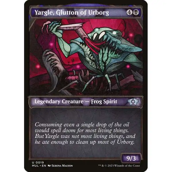 MtG March of the Machine Multiverse Legends Uncommon Yargle, Glutton of Urborg #19 [Showcase]