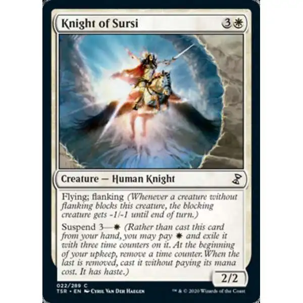 MtG Trading Card Game Time Spiral Remastered Common Knight of Sursi #22