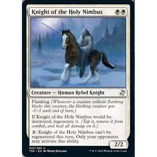 MtG Trading Card Game Time Spiral Remastered Uncommon Knight of the Holy Nimbus #23