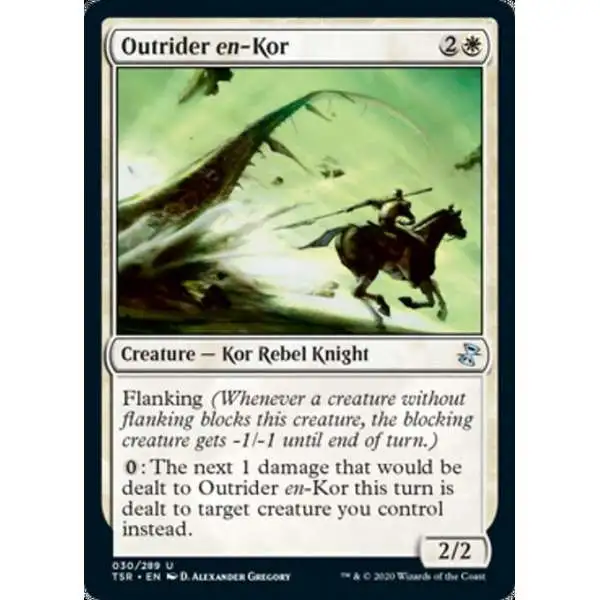 MtG Trading Card Game Time Spiral Remastered Uncommon Outrider en-Kor #30