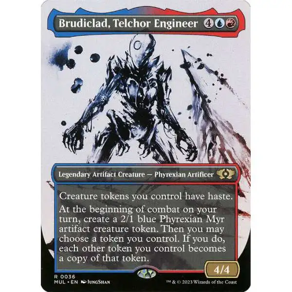 MtG March of the Machine Multiverse Legends Rare Brudiclad, Telchor Engineer #36 [Showcase]