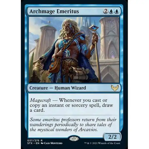 MtG Strixhaven: School of Mages Rare Foil Archmage Emeritus #37