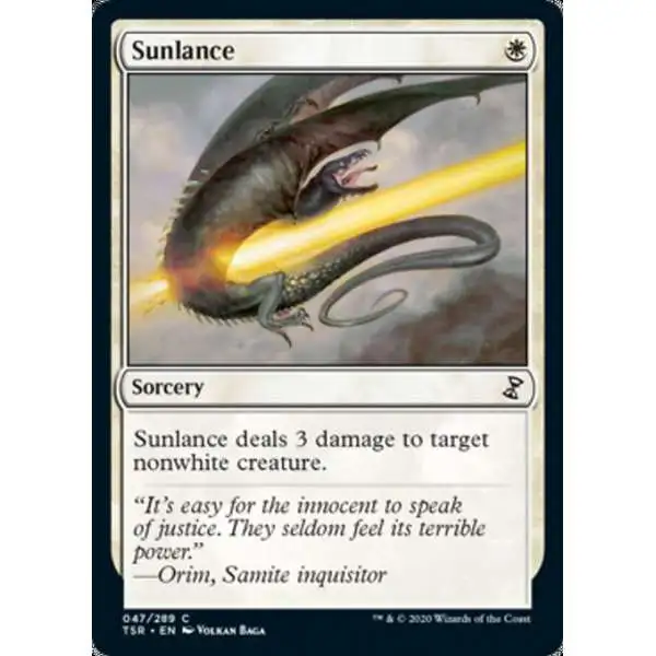 MtG Trading Card Game Time Spiral Remastered Common Sunlance #47