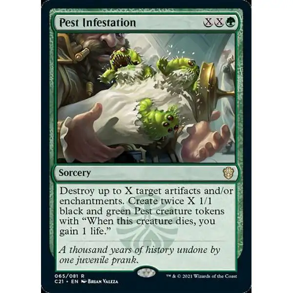 MtG Commander 2021 Rare Pest Infestation #65