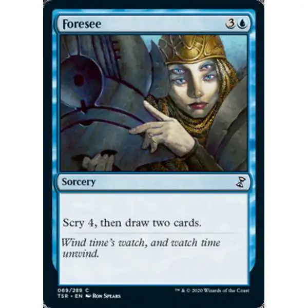 MtG Trading Card Game Time Spiral Remastered Common Foresee #69