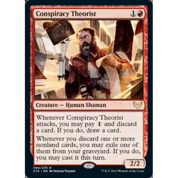 MtG Strixhaven: School of Mages Rare Conspiracy Theorist #94
