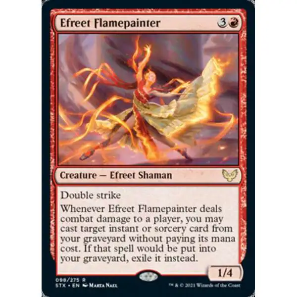 MtG Strixhaven: School of Mages Rare Efreet Flamepainter #98