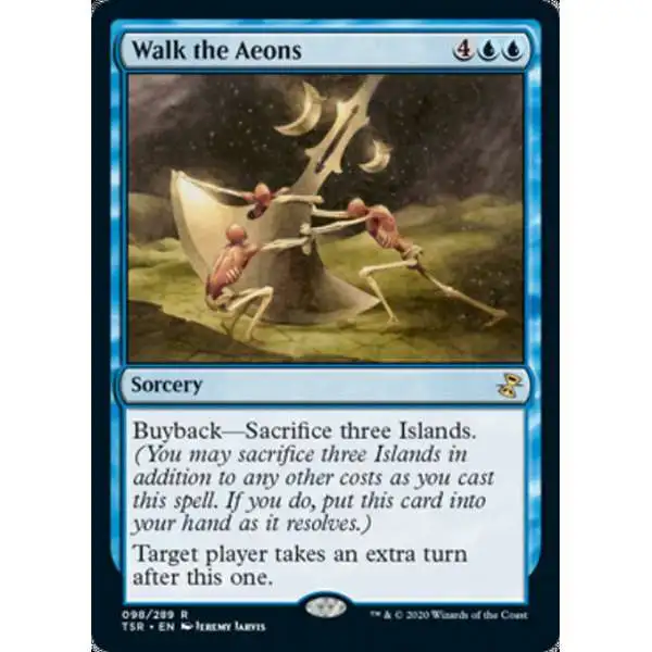 MtG Trading Card Game Time Spiral Remastered Rare Walk the Aeons #98