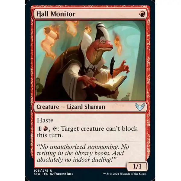 MtG Strixhaven: School of Mages Uncommon Hall Monitor #105
