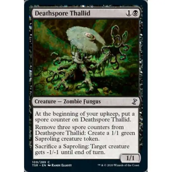 MtG Trading Card Game Time Spiral Remastered Common Deathspore Thallid #109