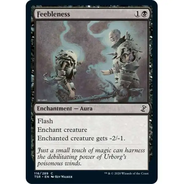 MtG Trading Card Game Time Spiral Remastered Common Feebleness #116