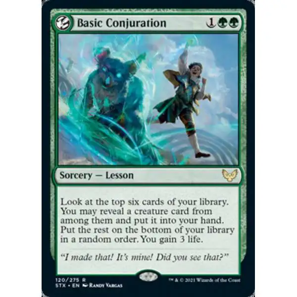 MtG Strixhaven: School of Mages Rare Basic Conjuration #120