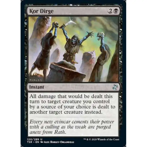 MtG Trading Card Game Time Spiral Remastered Uncommon Kor Dirge #120