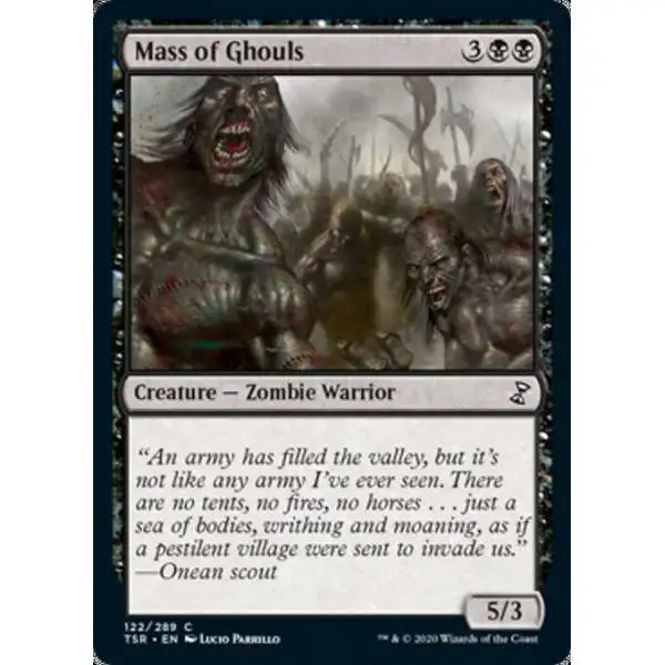 MtG Trading Card Game Time Spiral Remastered Common Mass of Ghouls #122