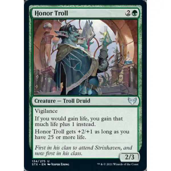 MtG Strixhaven: School of Mages Uncommon Honor Troll #134