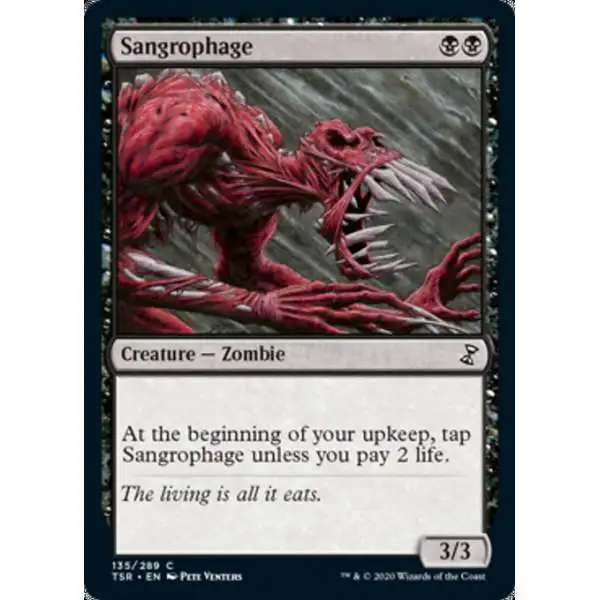 MtG Trading Card Game Time Spiral Remastered Common Sangrophage #135