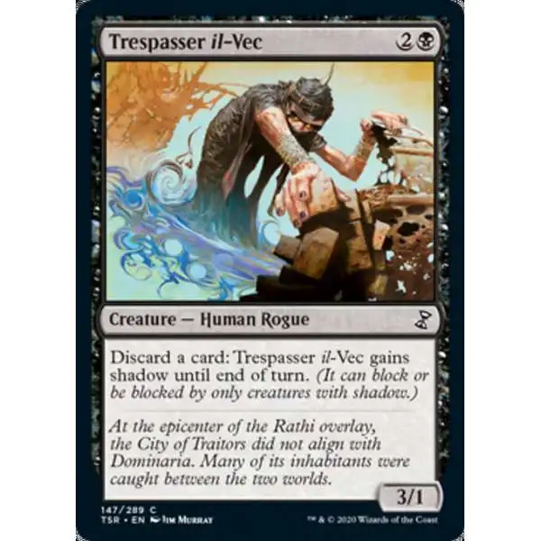 MtG Trading Card Game Time Spiral Remastered Common Trespasser il-Vec #147