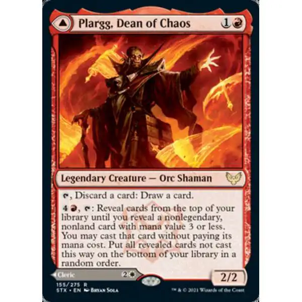 MtG Strixhaven: School of Mages Rare Plargg, Dean of Chaos // Augusta, Dean of Order #155