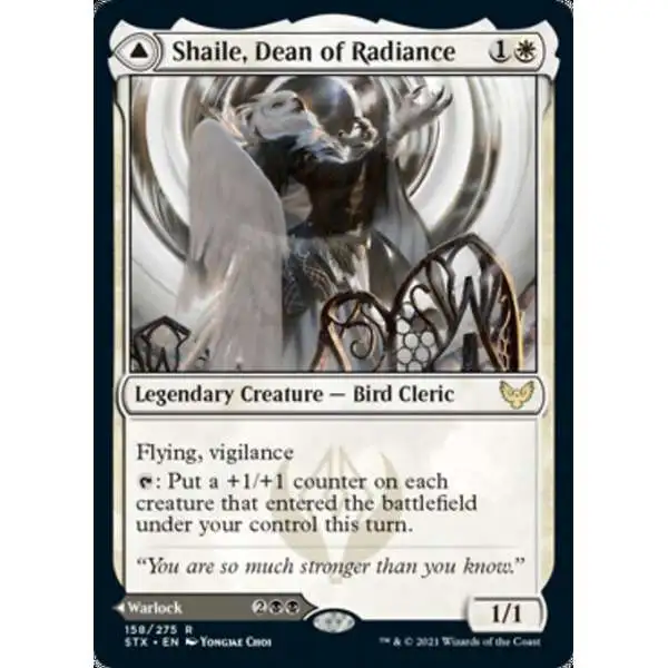 MtG Strixhaven: School of Mages Rare Foil Shaile, Dean of Radiance // Embrose, Dean of Shadow #158