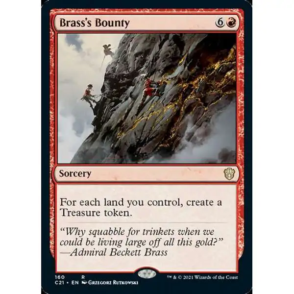 MtG Commander 2021 Rare Brass's Bounty #160
