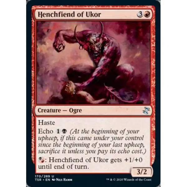 MtG Trading Card Game Time Spiral Remastered Uncommon Henchfiend of Ukor #170