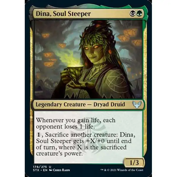 MtG Strixhaven: School of Mages Uncommon FOIL Dina, Soul Steeper #178