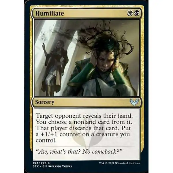 MtG Strixhaven: School of Mages Uncommon Foil Humiliate #193
