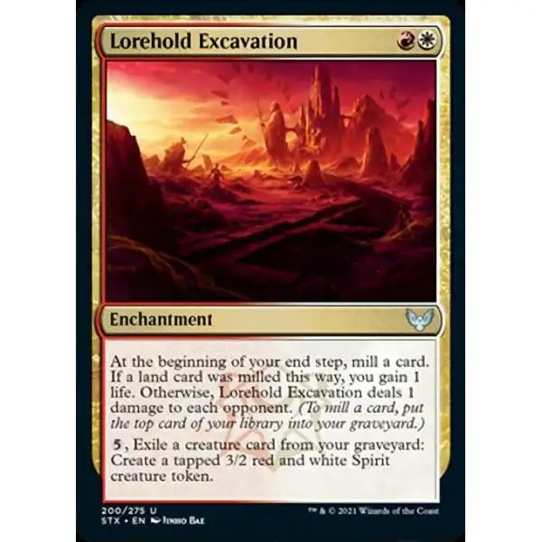 MtG Strixhaven: School of Mages Uncommon Lorehold Excavation #200