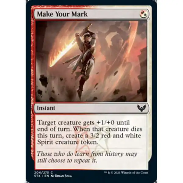 MtG Strixhaven: School of Mages Common Make Your Mark #204