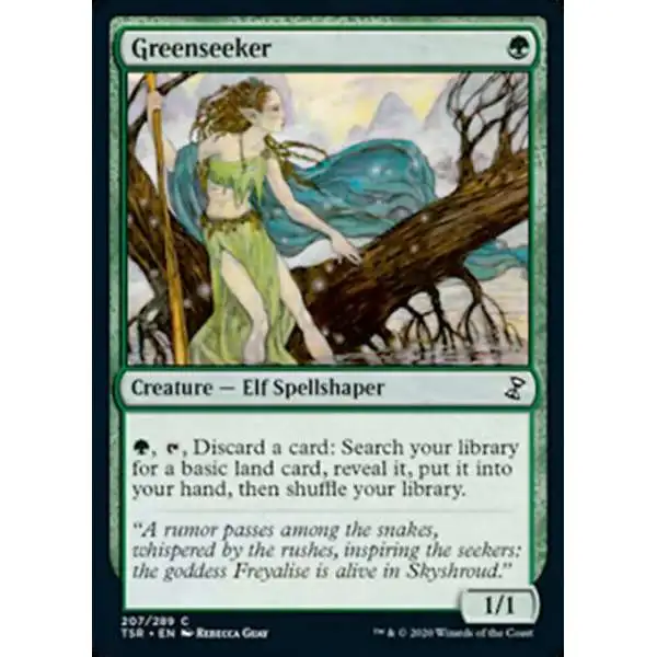 MtG Trading Card Game Time Spiral Remastered Common Greenseeker #207