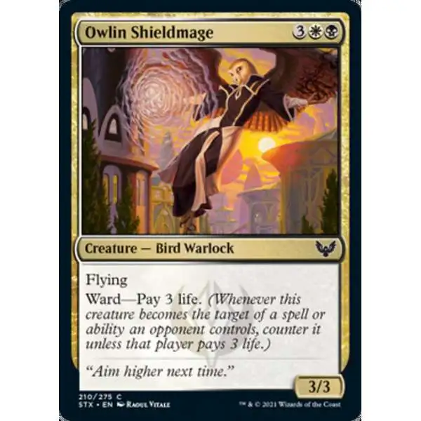 MtG Strixhaven: School of Mages Common Owlin Shieldmage #210