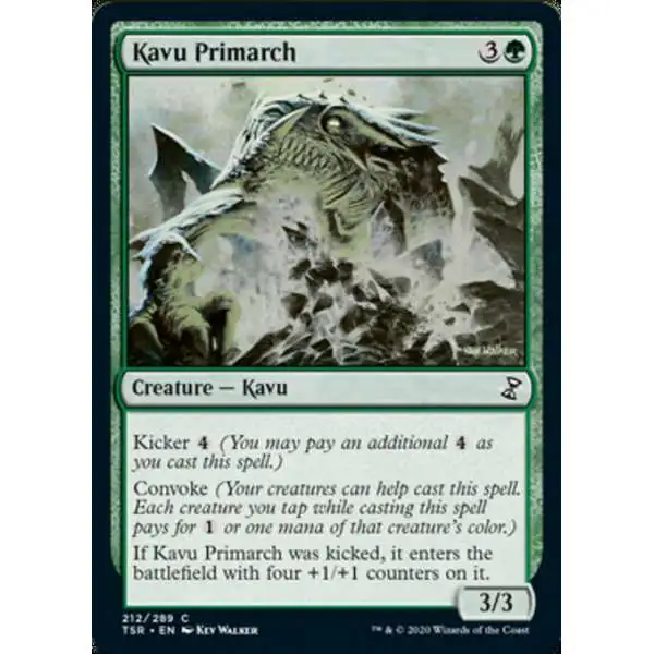 MtG Trading Card Game Time Spiral Remastered Common Kavu Primarch #212