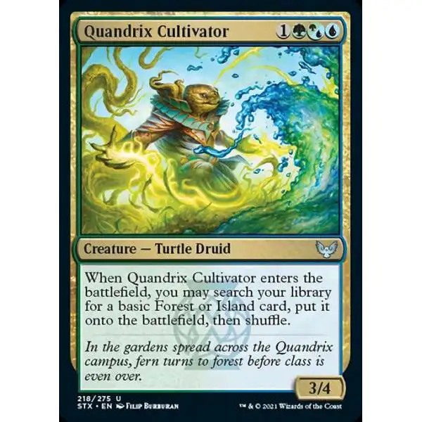 MtG Strixhaven: School of Mages Uncommon Quandrix Cultivator #218