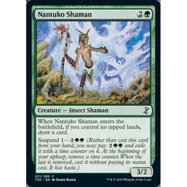 MtG Trading Card Game Time Spiral Remastered Common Nantuko Shaman #221