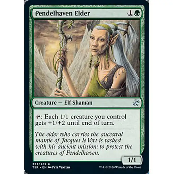 MtG Trading Card Game Time Spiral Remastered Uncommon Pendelhaven Elder #222