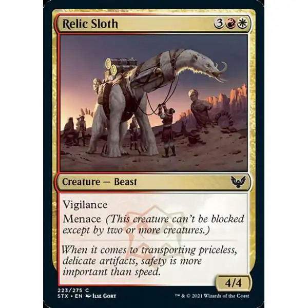 MtG Strixhaven: School of Mages Common Relic Sloth #223