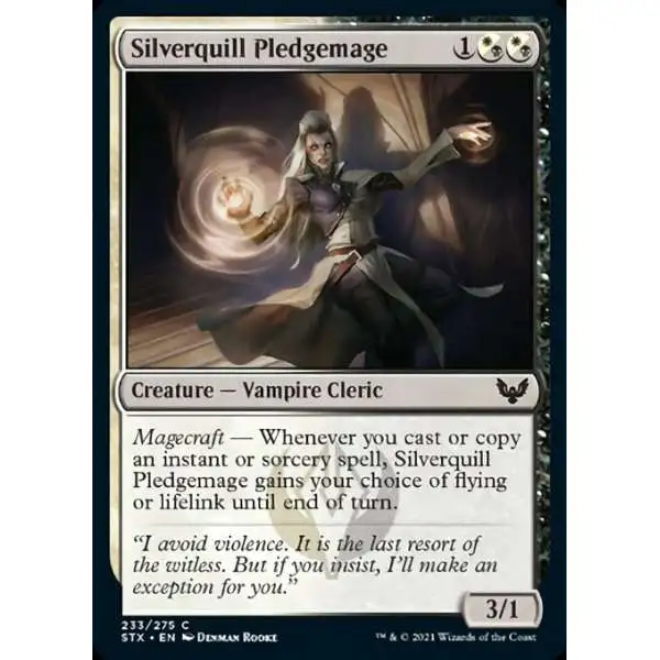 silverquill cards mtg Magic The Gathering Secrets of Strixhaven Each deck is themed around one of Strixhavens colleges and features unique mechanics and powerful synergies Silverquill Charm | Magic: the