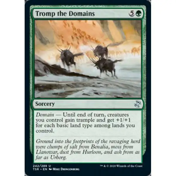 Magic The Gathering Trading Card Game Time Spiral Single Card Uncommon  Tromp the Domains 230 - ToyWiz
