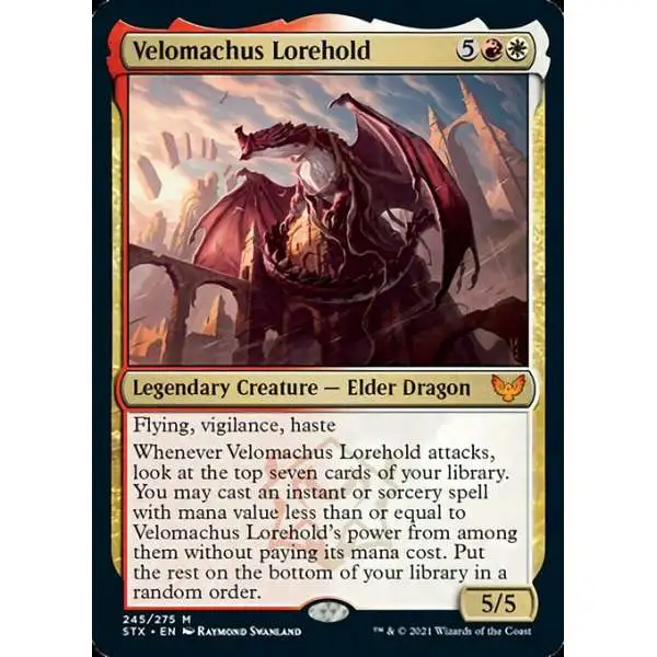 MtG Strixhaven: School of Mages Mythic Rare Velomachus Lorehold #245