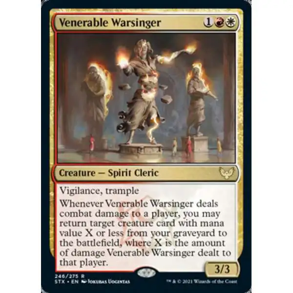 MtG Strixhaven: School of Mages Rare Venerable Warsinger #246