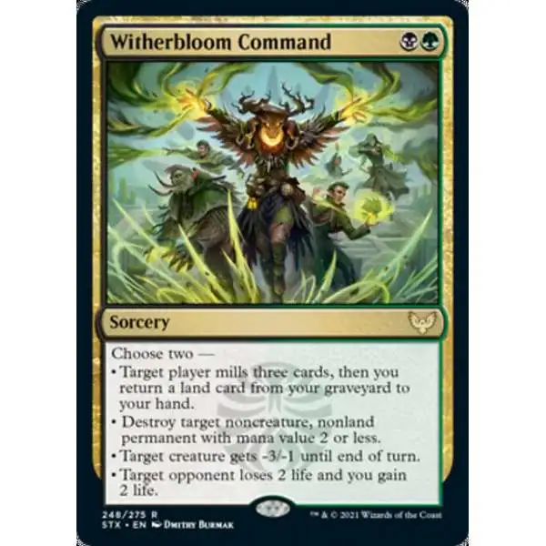 MtG Strixhaven: School of Mages Rare Witherbloom Command #248