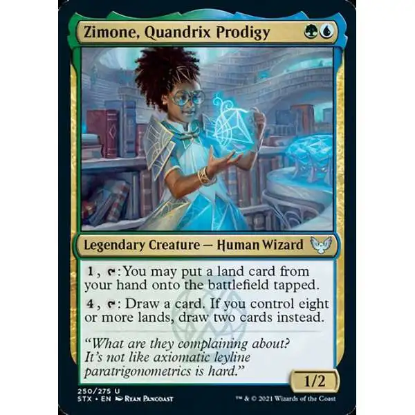 MtG Strixhaven: School of Mages Uncommon Zimone, Quandrix Prodigy #250