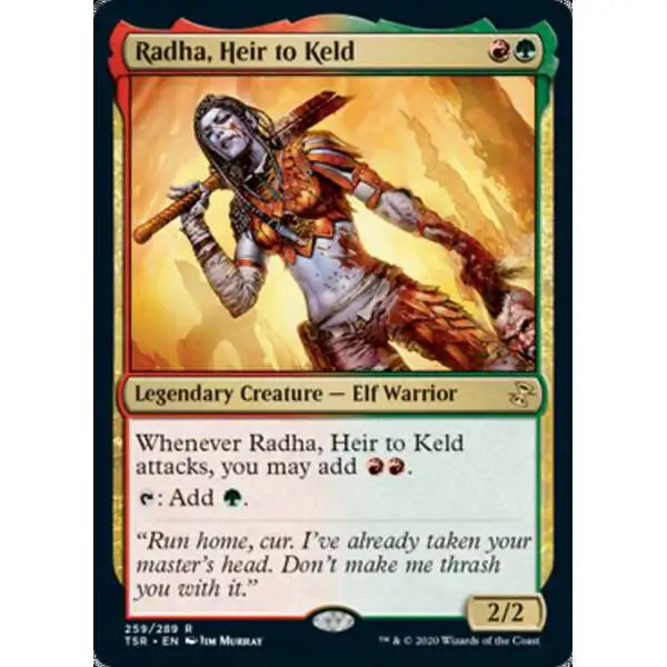 MtG Trading Card Game Time Spiral Remastered Rare Radha, Heir to Keld #259