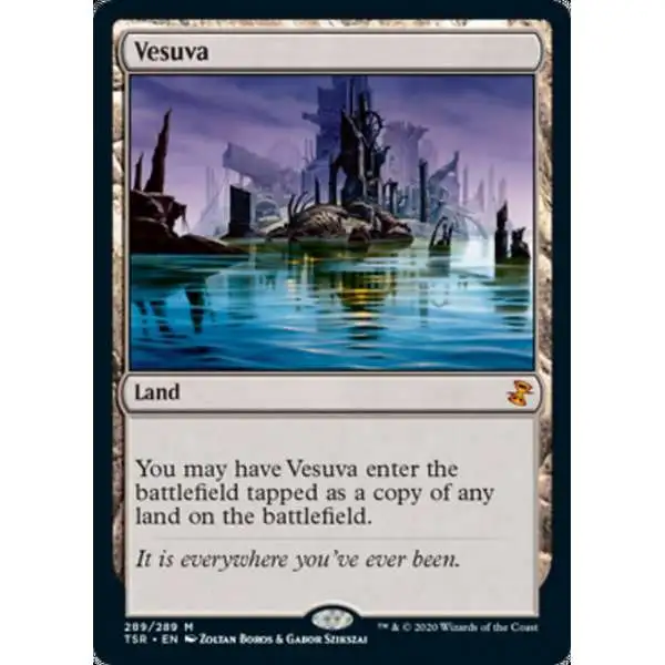 MtG Trading Card Game Time Spiral Remastered Mythic Rare Vesuva #289