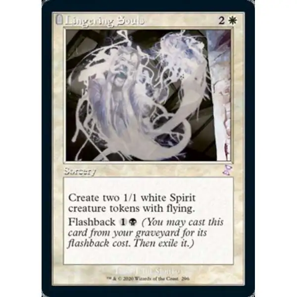 MtG Trading Card Game Time Spiral Remastered Timeshifted Lingering Souls #296 [Timeshifted]