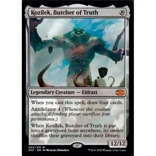 MtG Trading Card Game Double Masters 2022 Mythic Rare Kozilek, Butcher of Truth #2