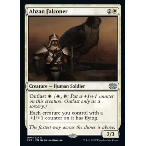 MtG Trading Card Game Double Masters 2022 Uncommon Abzan Falconer #4