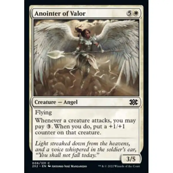 MtG Trading Card Game Double Masters 2022 Common Foil Anointer of Valor #6