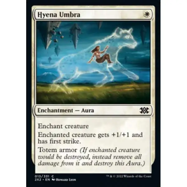 MtG Trading Card Game Double Masters 2022 Common Foil Hyena Umbra #13