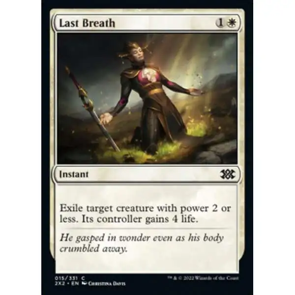 MtG Trading Card Game Double Masters 2022 Common Last Breath #15